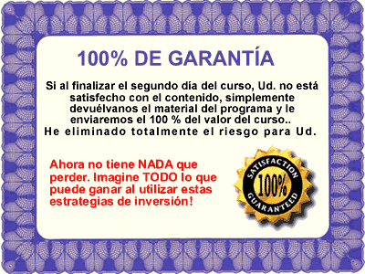 Garant&iacute;a de Devoluci&oacute;n de su Dinero