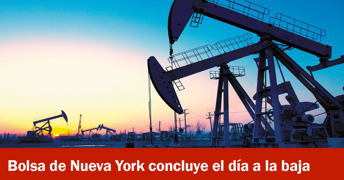 Bolsa de Nueva York concluye el día a la baja