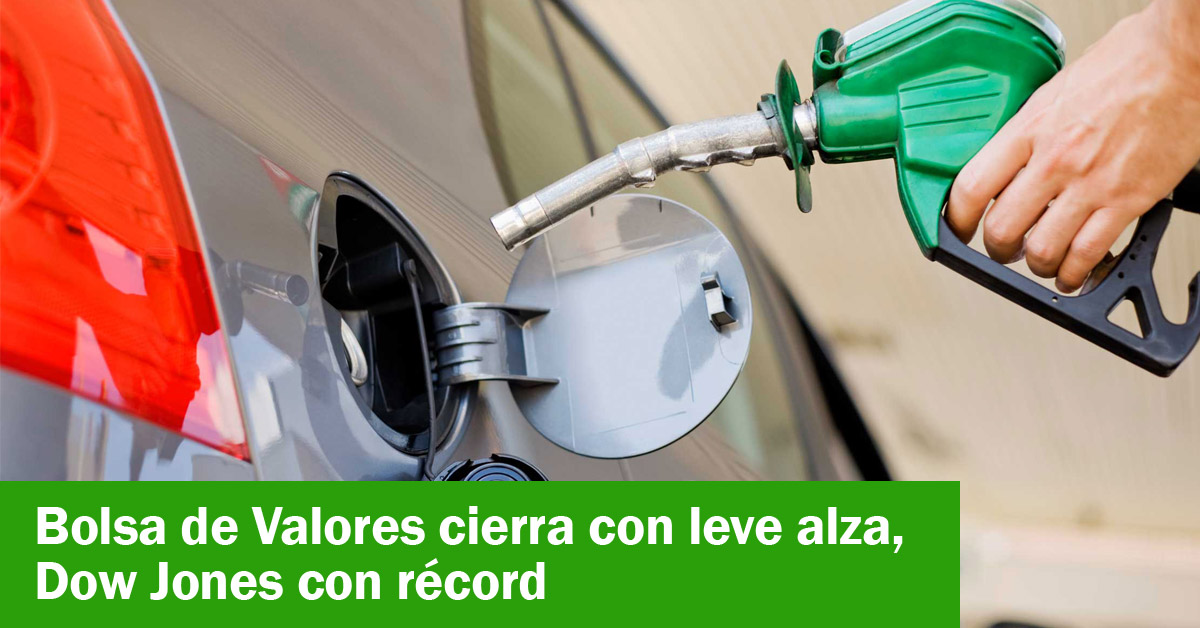 Bolsa de Valores cierra con leve alza, Dow Jones con récord
