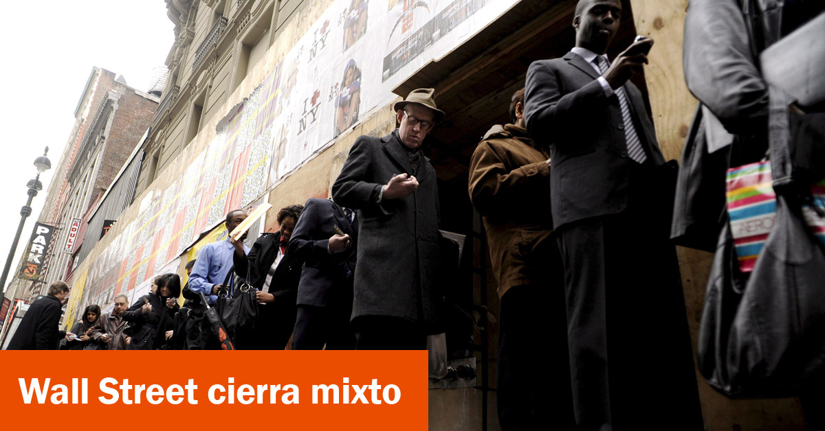 Wall Street cierra mixto