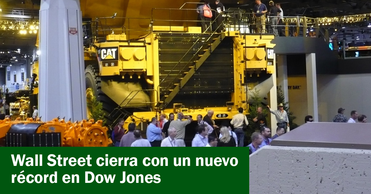 Wall Street cierra con un nuevo récord en Dow Jones