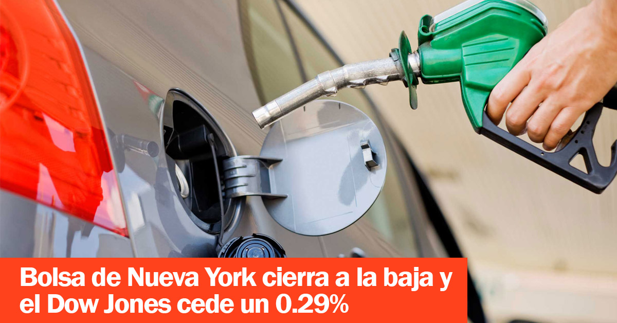 Bolsa de Nueva York cierra a la baja y el Dow Jones cede un 0.29%