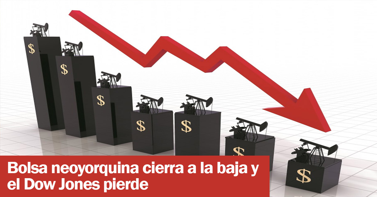 Bolsa neoyorquina cierra a la baja y el Dow Jones pierde