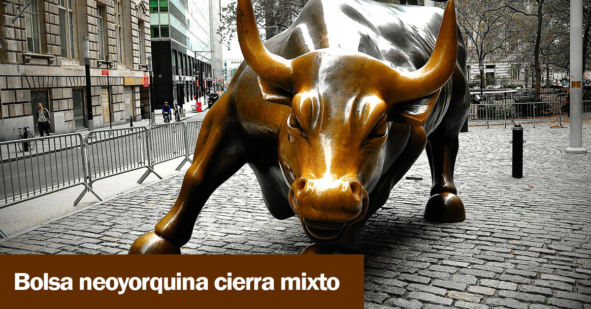 Bolsa neoyorquina cierra mixto