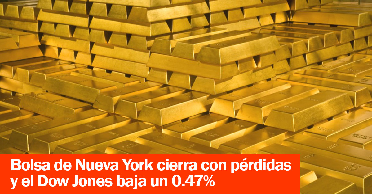 Wall Street cierra con pÃ©rdidas y el Dow Jones baja un 0.30%