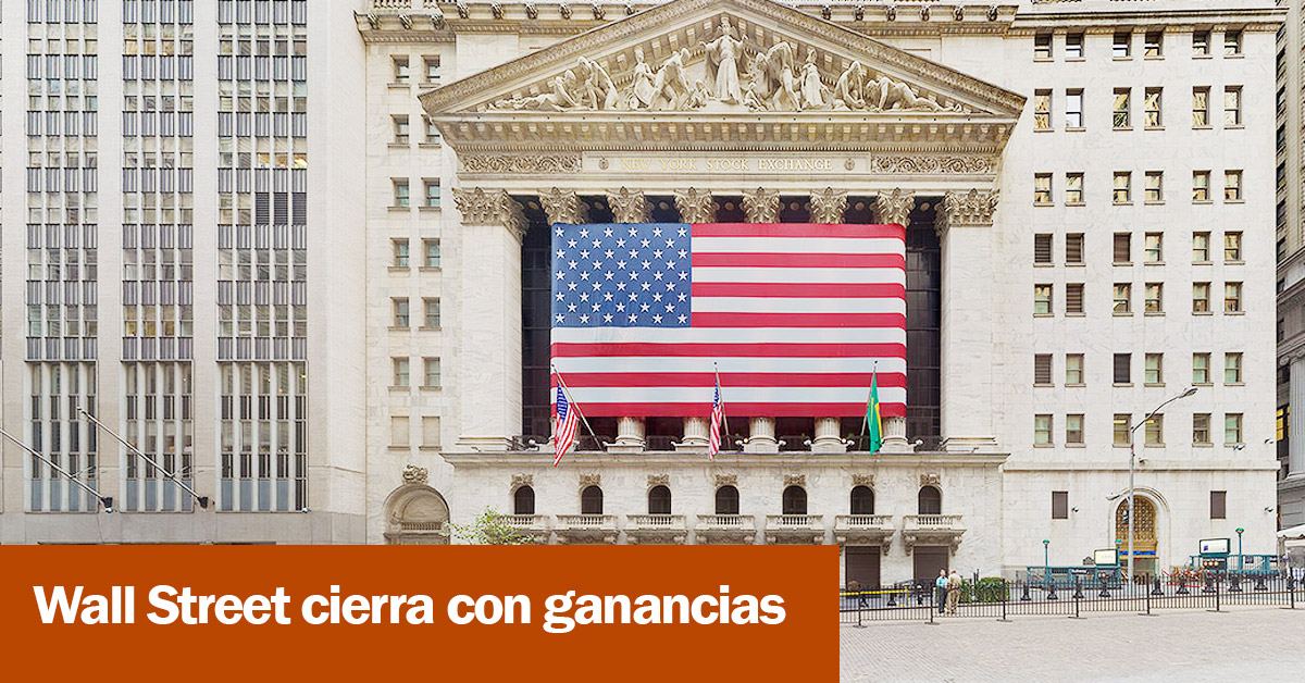 Wall Street cierra con ganancias 