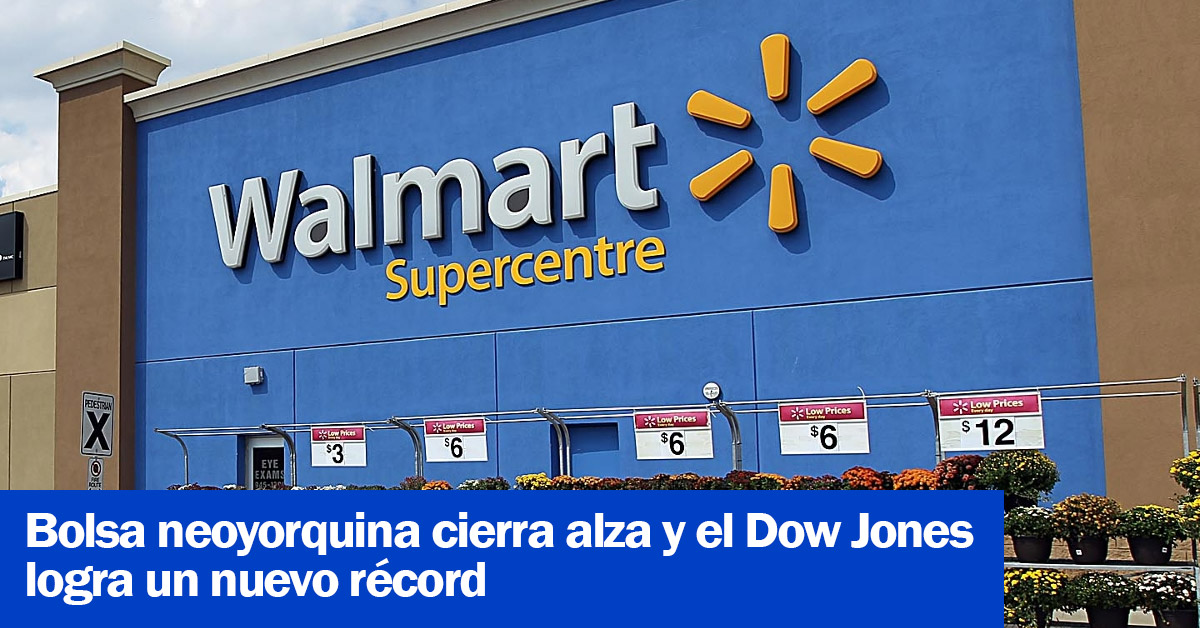 Bolsa neoyorquina cierra alza y el Dow Jones logra un nuevo récord
