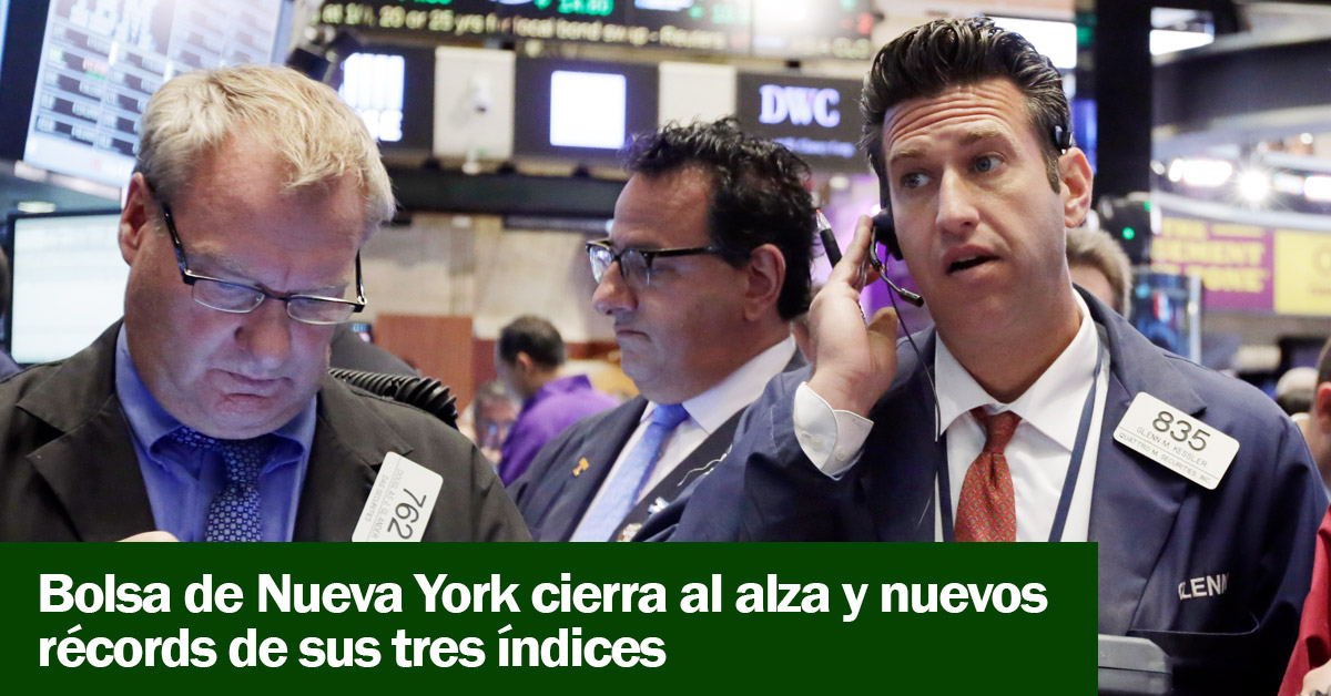 Wall Street cierra mixto y el Dow Jones logra su sexto récord consecutivo