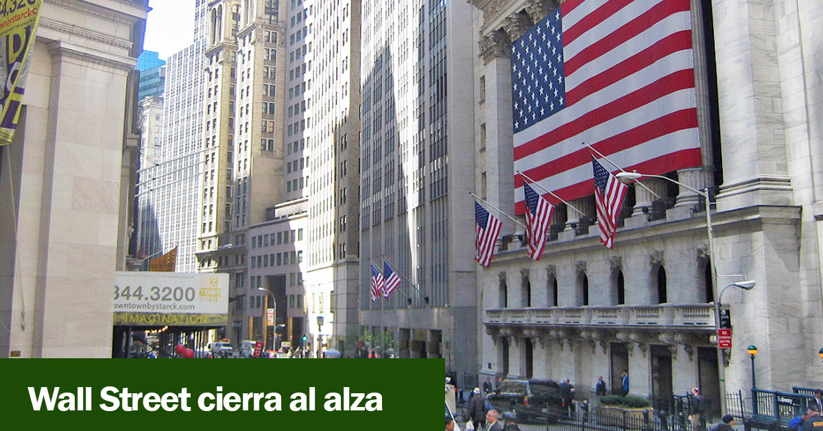 Wall Street cierra al alza