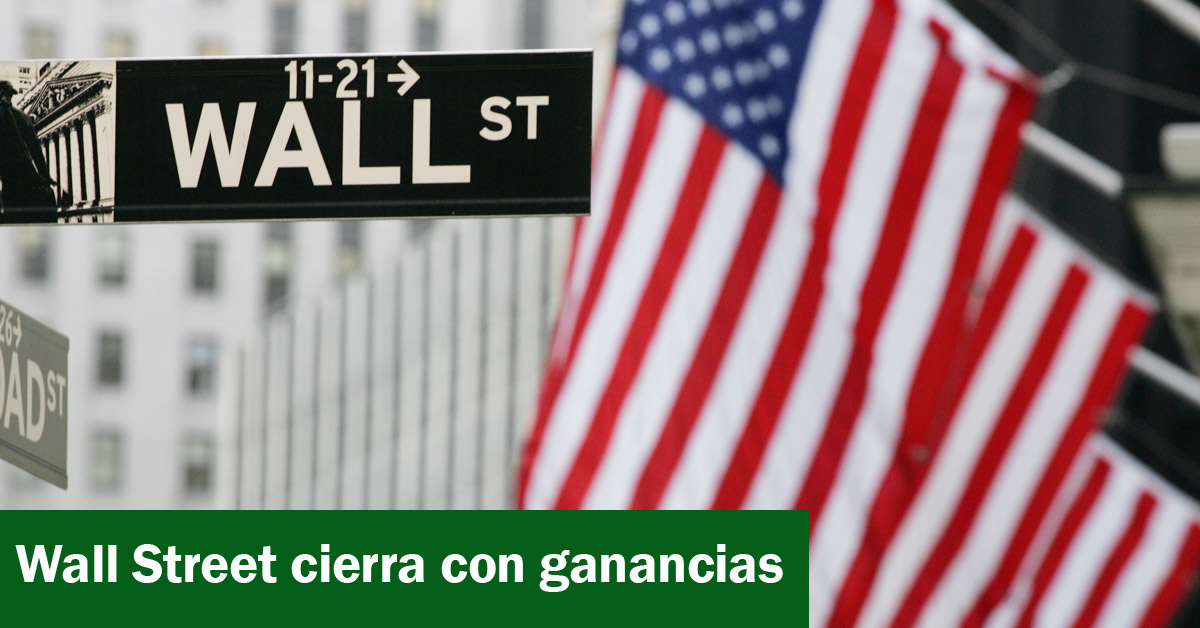 Wall Street cierra con ganancias
