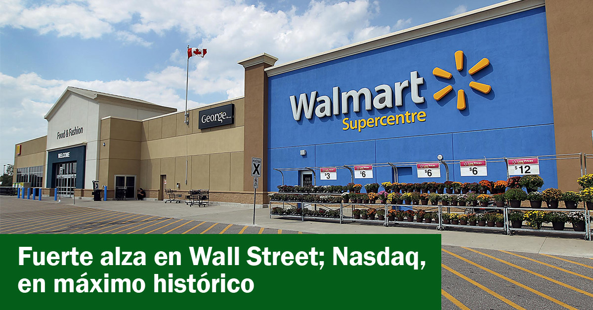 Fuerte alza en Wall Street; Nasdaq, en máximo histórico