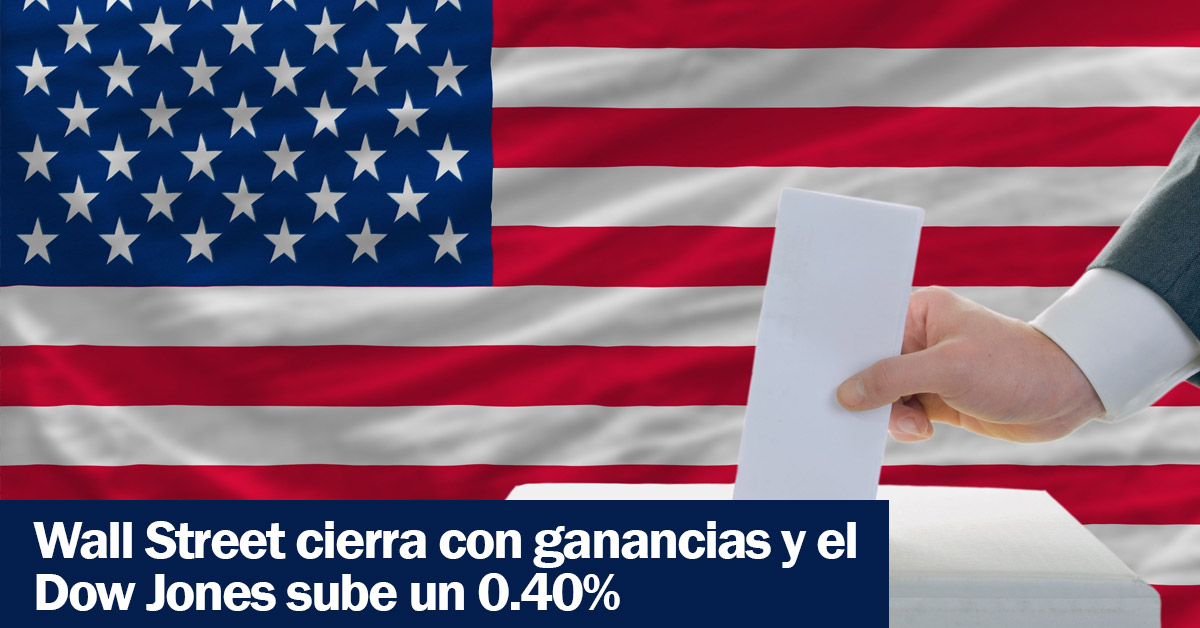 Wall Street sube confiada en la victoria de Hillary Clinton