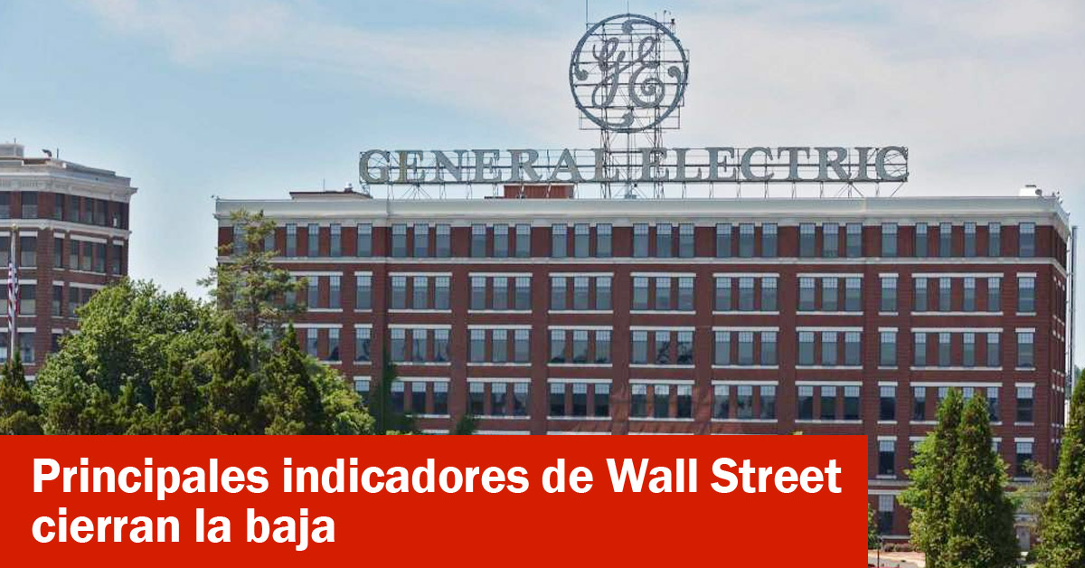 Principales indicadores de Wall Street cierran la baja