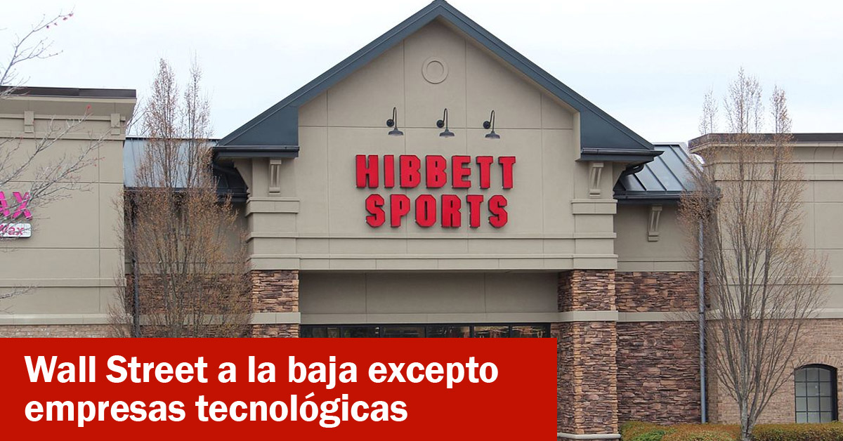 Wall Street a la baja excepto empresas tecnológicas