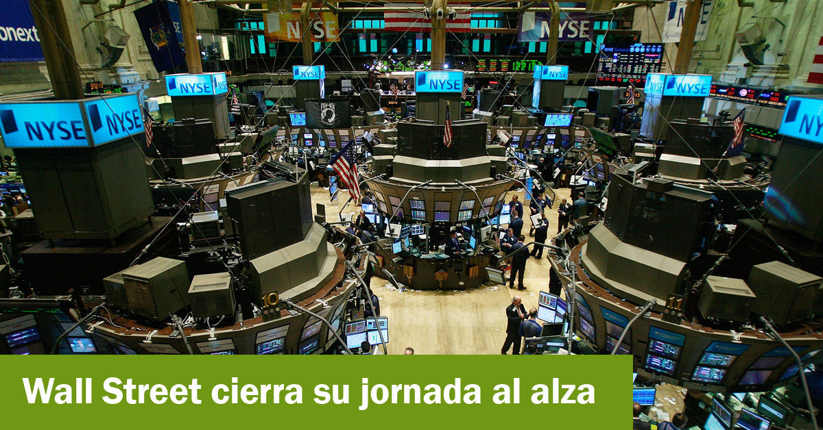 Wall Street cierra su jornada al alza