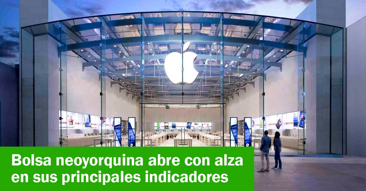 Bolsa neoyorquina abre con alza en sus principales indicadores