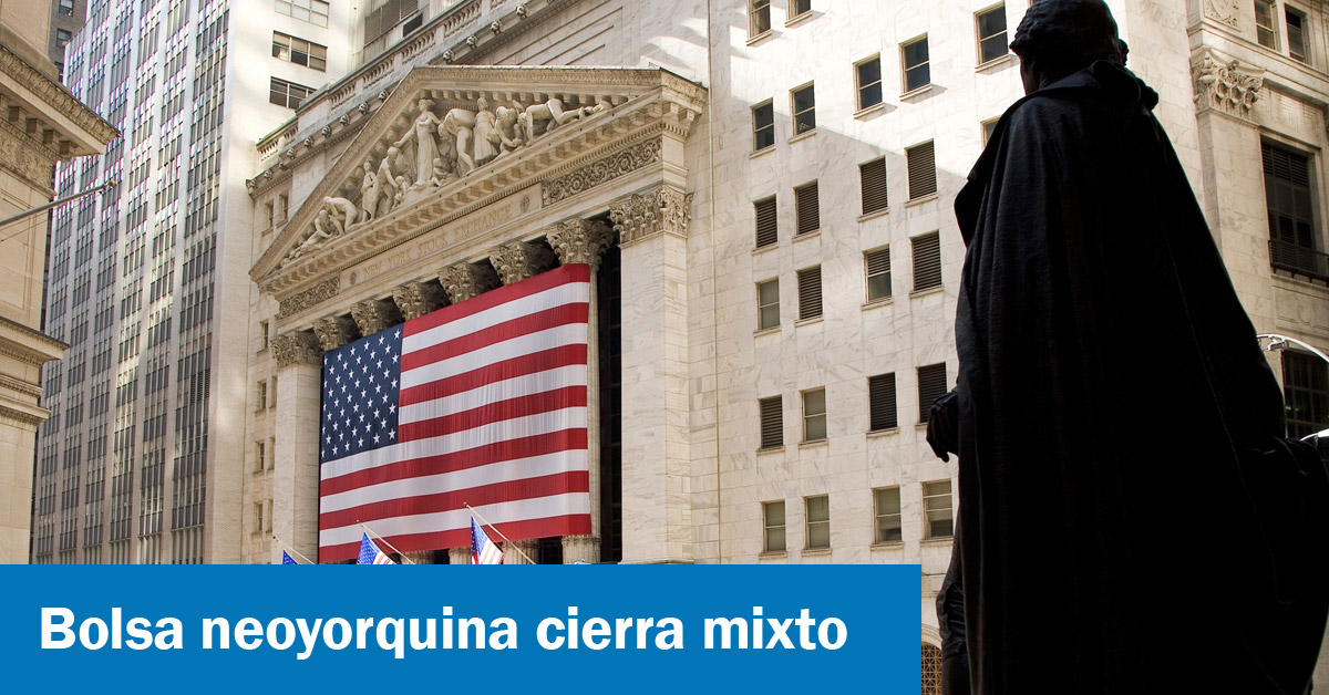 Bolsa neoyorquina cierra mixto