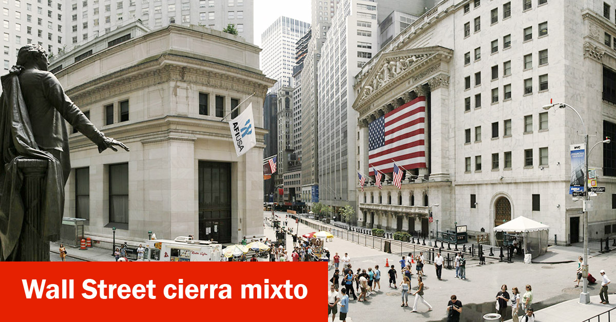 Wall Street cierra mixto
