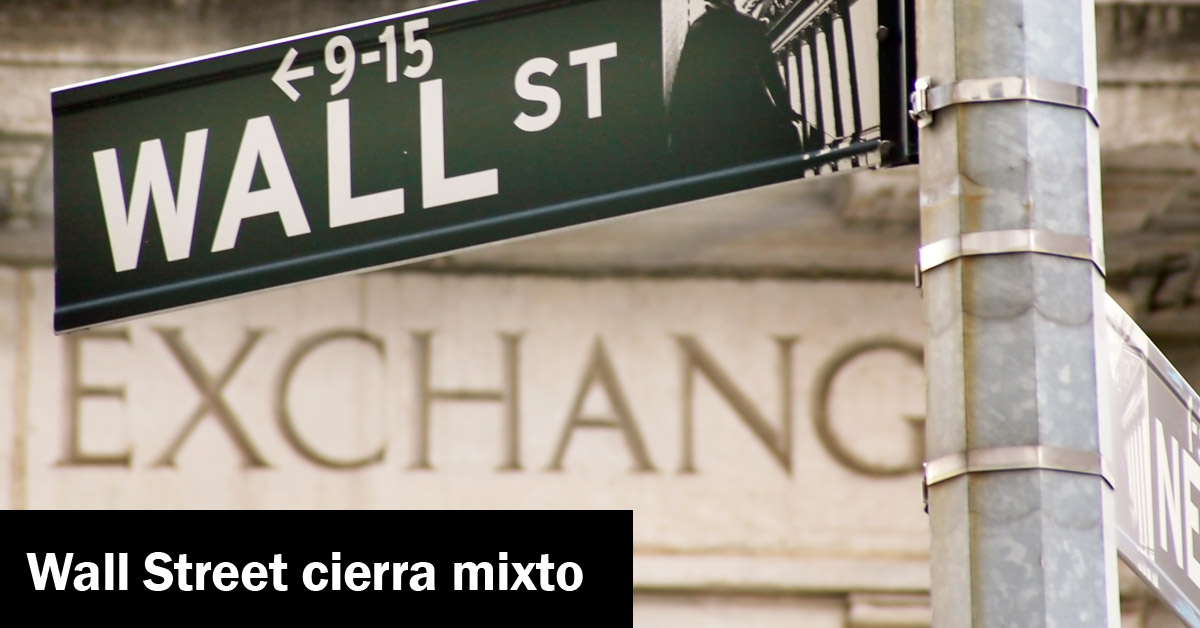 Wall Street cierra mixto